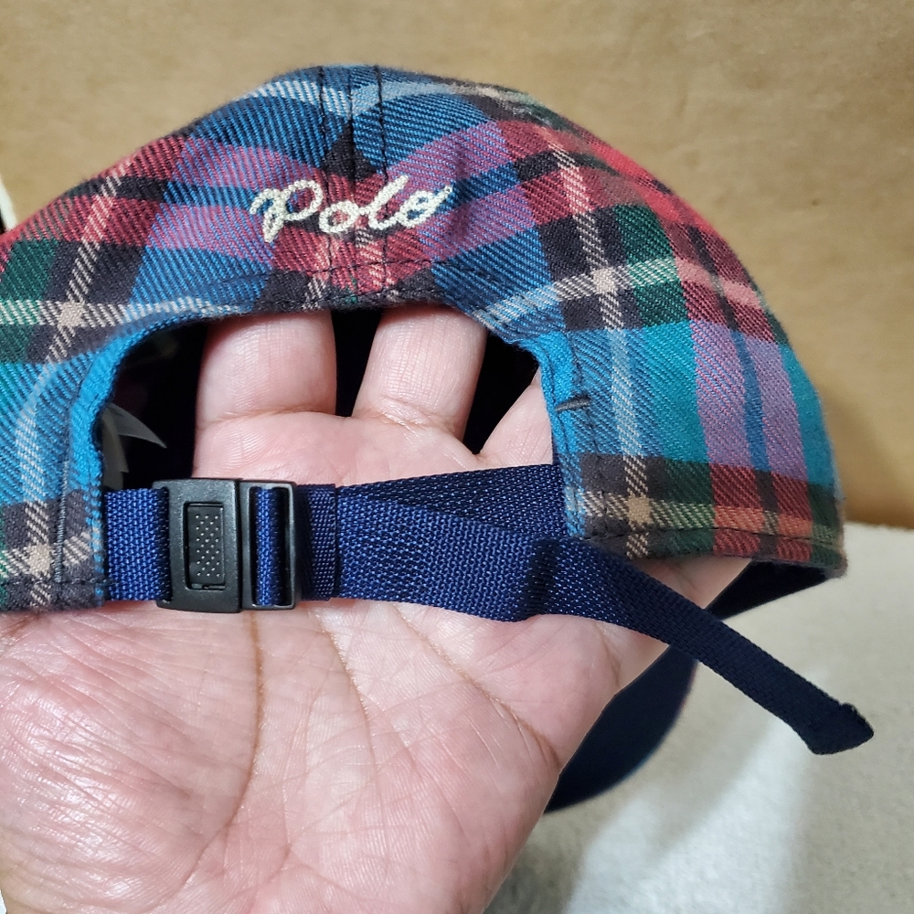 Sold. Polo Ralph Lauren Plaid Twill Madras Varsity "P" Patch Logo hat - Picture 6 of 16